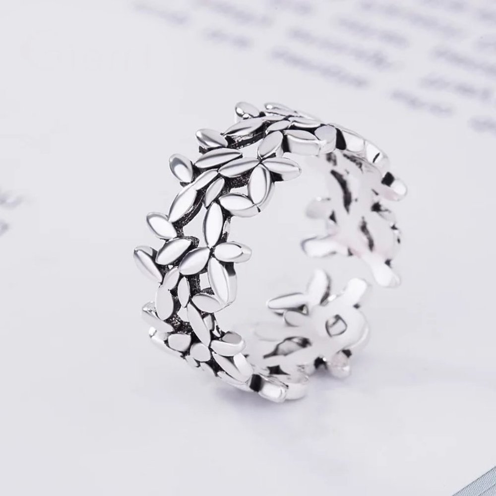 ❤️ Boho Adjustable Ring 925 Sterling Silver